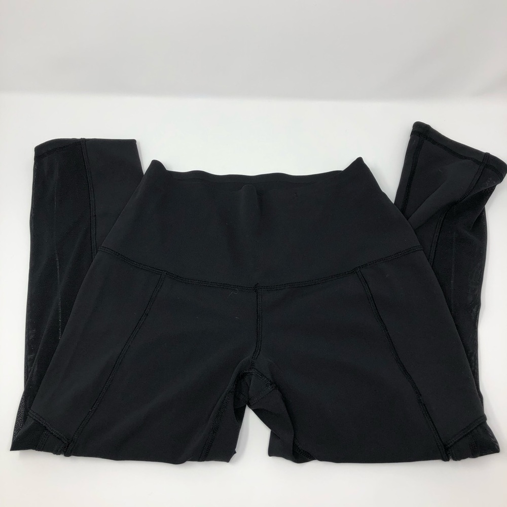 Black lulu lemon mesh tights! $50 or best offer!